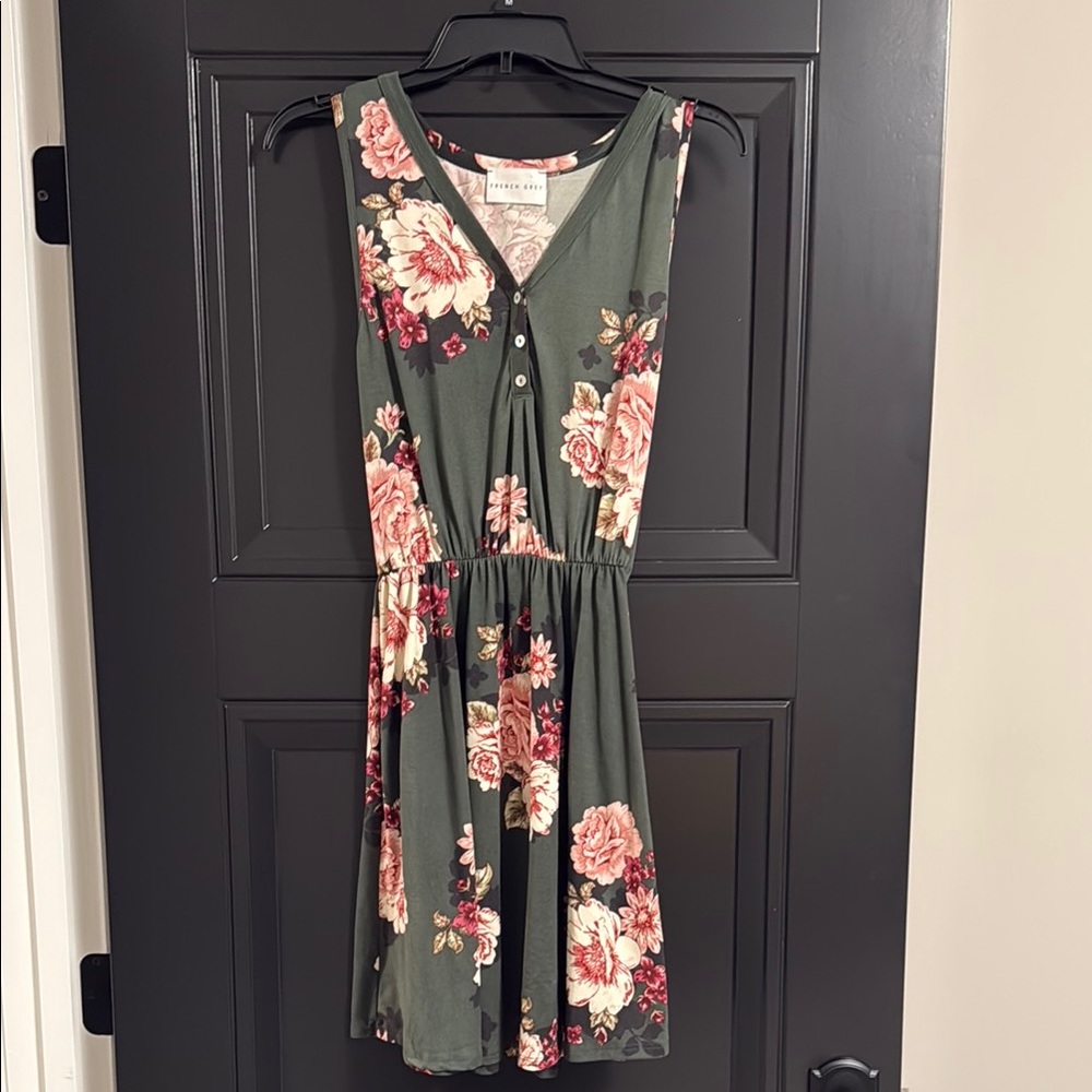 Floral Green Dress